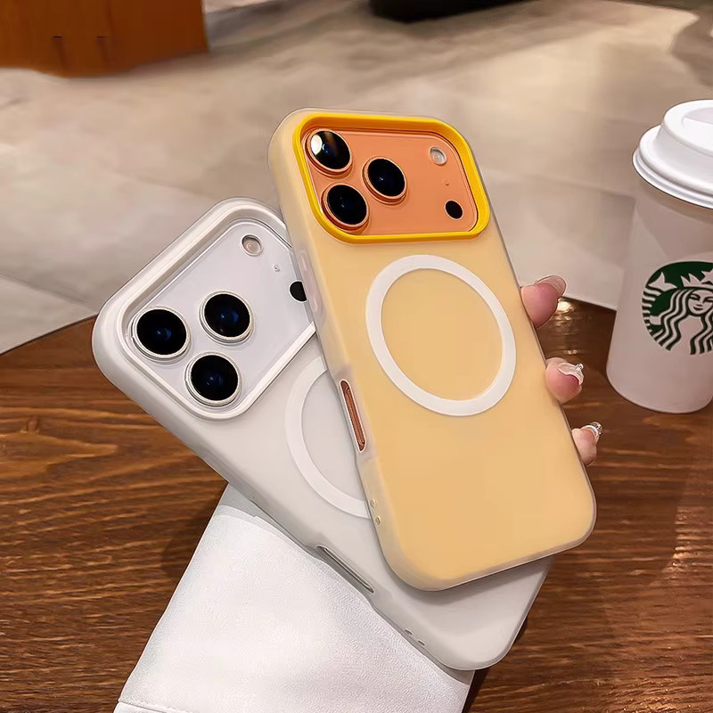 Jelly magnetische Saughülle für iPhone 17, Apple 17 Pro, 16 Pro, 15 und 14 Pro Max in Gelb - Bild 1