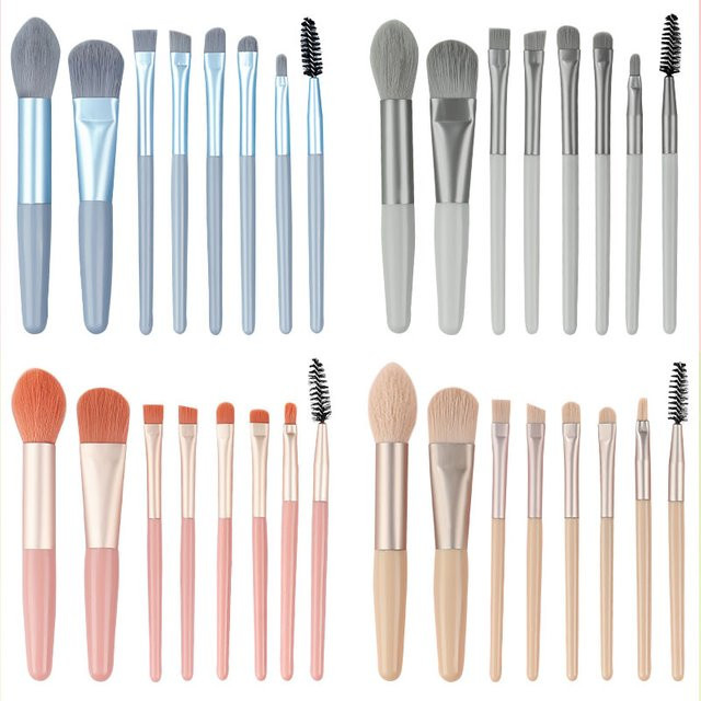 RUNTOIN Make-up Pinsel Set, 8 Stück, Unisex - Bild 1