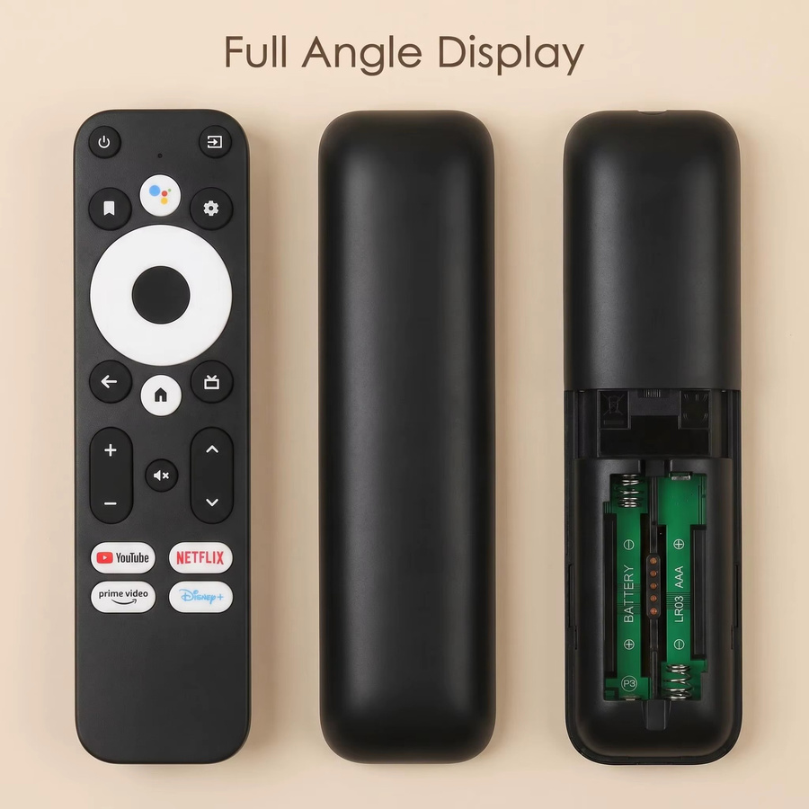 FAZV Bluetooth-Sprachfernbedienung für GD1 Google TV Stick Android 11 4K S905Y4 mit WiFi in Schwarz - Bild 5