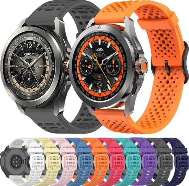 Xiaomi Uhrenarmband Silikon, 22 mm, Schwarz - Bild 1