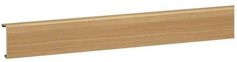 Hager Sockelleistenkanal Oberteil SL200552D2 aus Kunststoff in Braun, Länge: 2000 mm - Bild 1