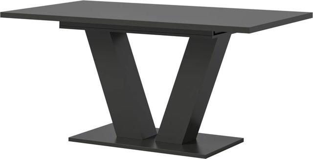 Ausziehbarer Esstisch Inn.Furn in Grau, modern und rechteckig, Breite: 150 - 190 cm, Höhe: 76 cm, Tiefe: 90 cm - Bild 1