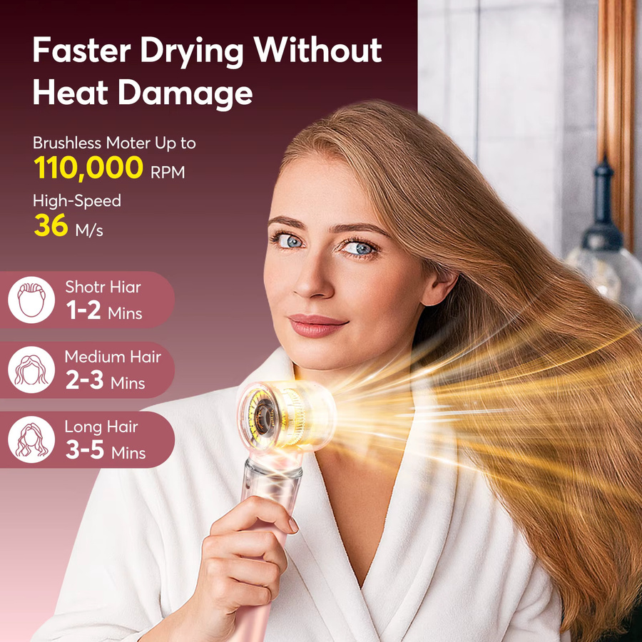 BOPCAL 5-in-1 Haarstyler, pink, Unisex - Bild 4