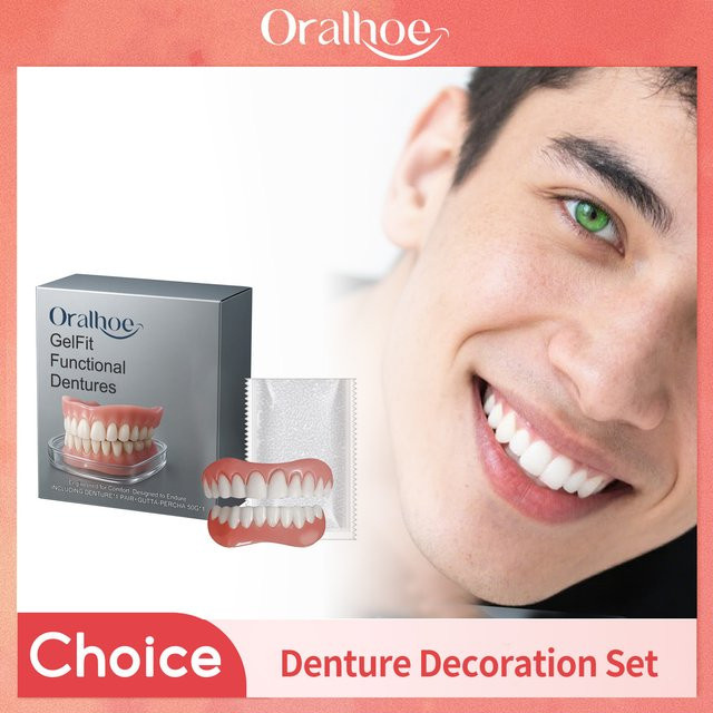 Oralhoe Temporäres Prothesenset, obere und untere Veneers, Unisex - Bild 1