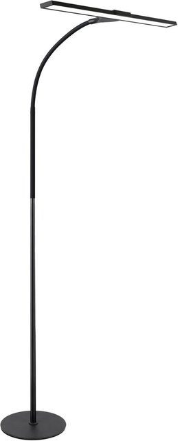 NETTLIFE Moderne LED-Stehlampe in Schwarz mit Dimmfunktion, Touch-Bedienung und Timer, verstellbarer Schwanenhals für Wohnzimmer, Schlafzimmer und Home-Office - Bild 1