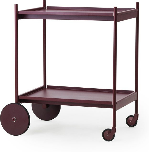 Normann Copenhagen Rul Trolley in Rot mit Rollen und mattem Finish - Bild 1