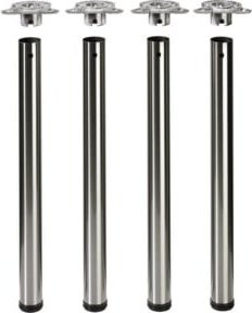 Hettich Set Efua in Edelstahl Optik Silber, Durchmesser: 80 mm, Länge: 710 mm bis 740 mm - Bild 1