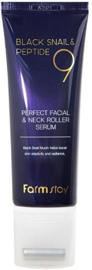 FarmStay Black Snail & Peptide 9 Gesichts- & Nackenroller Serum, 100 ml - Bild 1
