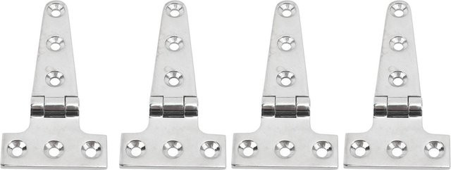 KaiSai 4er Set T-Scharnier aus 316 Edelstahl in Silber für Bootstüren und Yachten - Bild 1