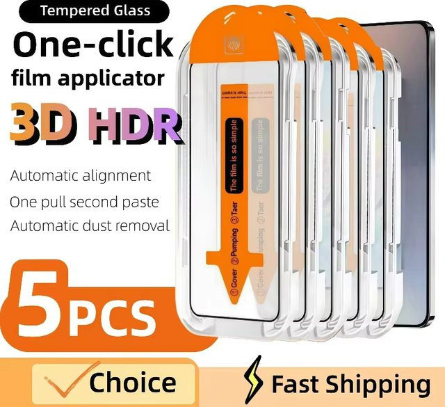 Displayschutz aus gehärtetem Glas für Xiaomi Poco X7 Pro und X6 Pro, transparent, mit 8K oleophober Beschichtung - Bild 1