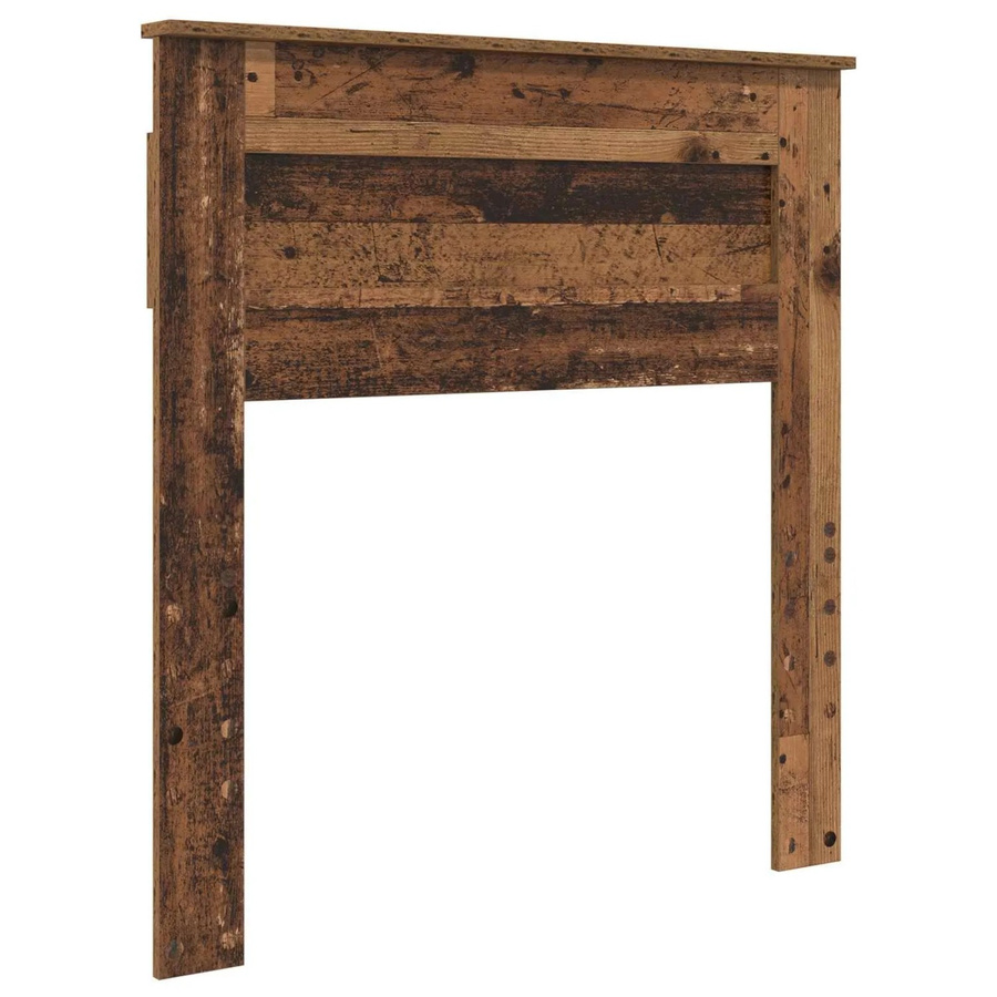 vidaXL Kopfteil aus Altholz in Braun, Modernes Bettgestell aus Holzwerkstoff, Breite: 80 cm - Bild 2