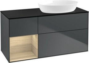 V&B Waschtischunterschrank Finion mit Wandbeleuchtung, Breite: 120 cm, Tiefe: 50,1 cm, Höhe: 50,1 cm, lackiert - Bild 1