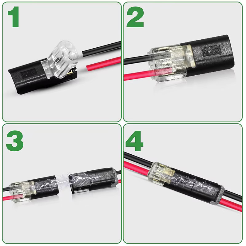 JORPETS 100 Stück 2-Pin Automobil Steckverbinder Wasserdichte Elektrische Terminal Anschlüsse für Kabel und Drähte - Bild 6