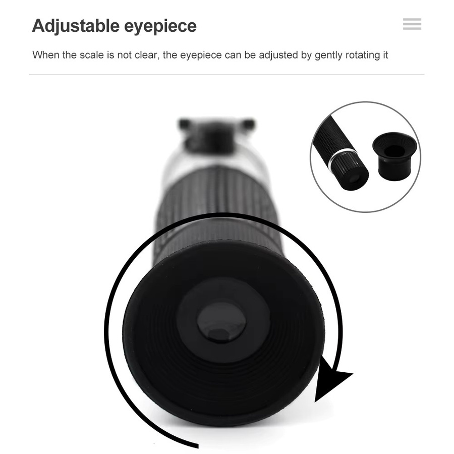 JUANJUAN 4-in-1 Auto-Refraktometer mit ATC für Frostschutzmittel, Glykol, Glas und Wasser zur Bestimmung des Gefrierpunkts - Bild 3