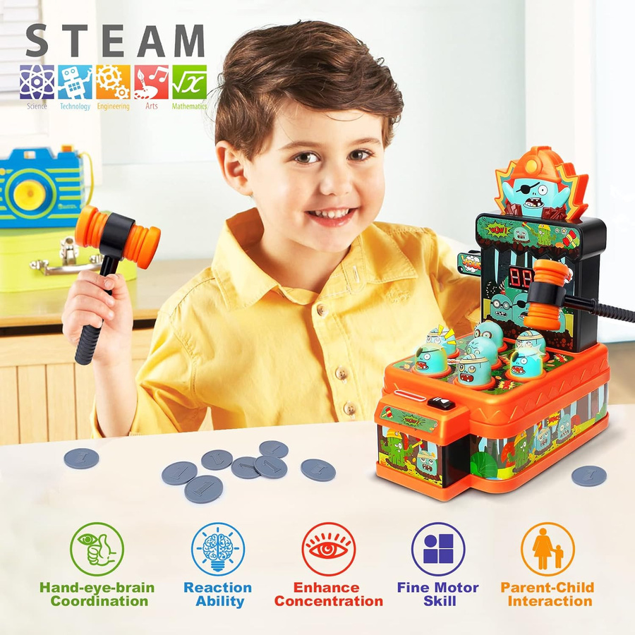 Fashnics Whack Game Mole Mini Elektronisches Zombie Spielzeug 0-3 Jahre - Bild 5