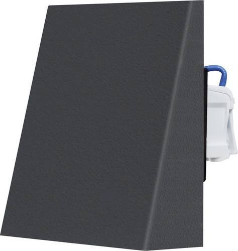 EVN LQ41840AK LED-Wandeinbauleuchte in Anthrazit mit Edelstahl-Elementen und IP44 Schutzklasse - Bild 1