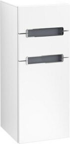 Villeroy & Boch Seitenschrank Subway 2.0 in Grau und Silber mit weißen Elementen, B/T/H: 35,6 x 37,0 x 85,7 cm - Bild 1