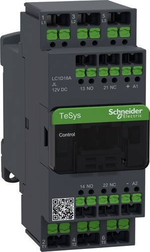 Schneider Electric Schütz LC1D18AJL 3P 18A Ac3 in Grau B/T/H: 4,5 x 11,0 x 10,1 cm - Bild 1
