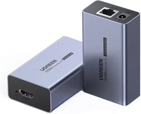 UGREEN HDMI Extender CM455 in Grau mit 1080P Auflösung und Micro-USB Anschluss - Bild 1