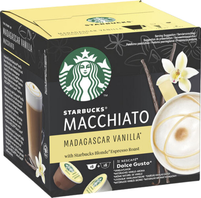 Starbucks Dolce Gusto Macchiato Madagascar Vanilla, Kaffeekapseln, 12 Stück - Bild 1