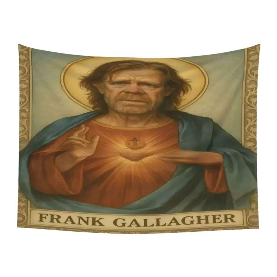 Frank Gallagher Holy Meme Wandteppich von JMG Household Supplies, lustiger Wandbehang aus Polyester in Mehrfarbig, B: 40 cm, H: 60 cm - Bild 2