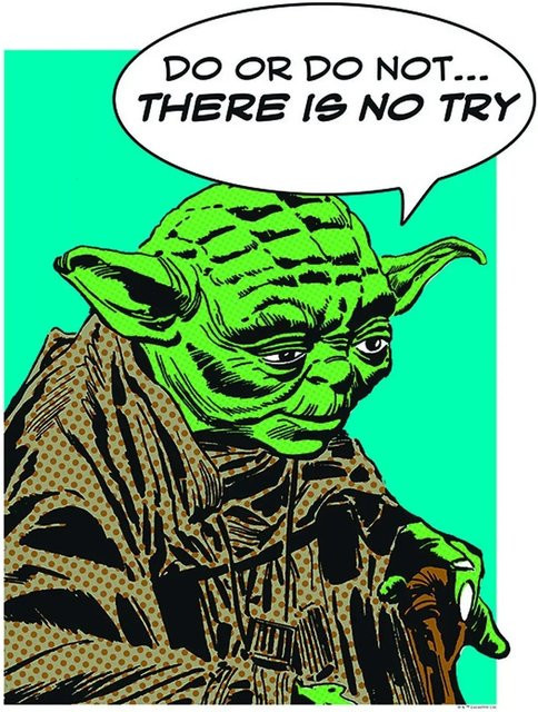 Disney Star Wars Yoda Poster Multicolor Breite: 40 cm, Höhe: 50 cm - Bild 1
