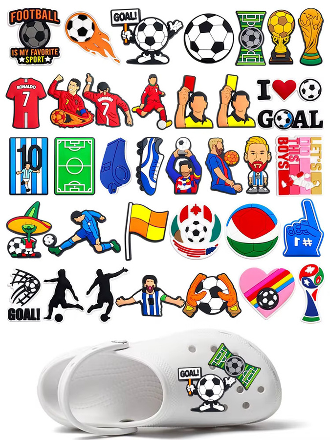 Potdemiel Schuh-Charms-Set, Fußballstar-Serie, Kinder - Bild 6
