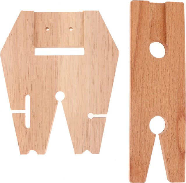 JETTING Werkbank-Spannklammer mit V-Nut als verstellbarer Befestigungsclip für Holzarbeitstisch und Schmuckarbeiten, 1 Set - Bild 1