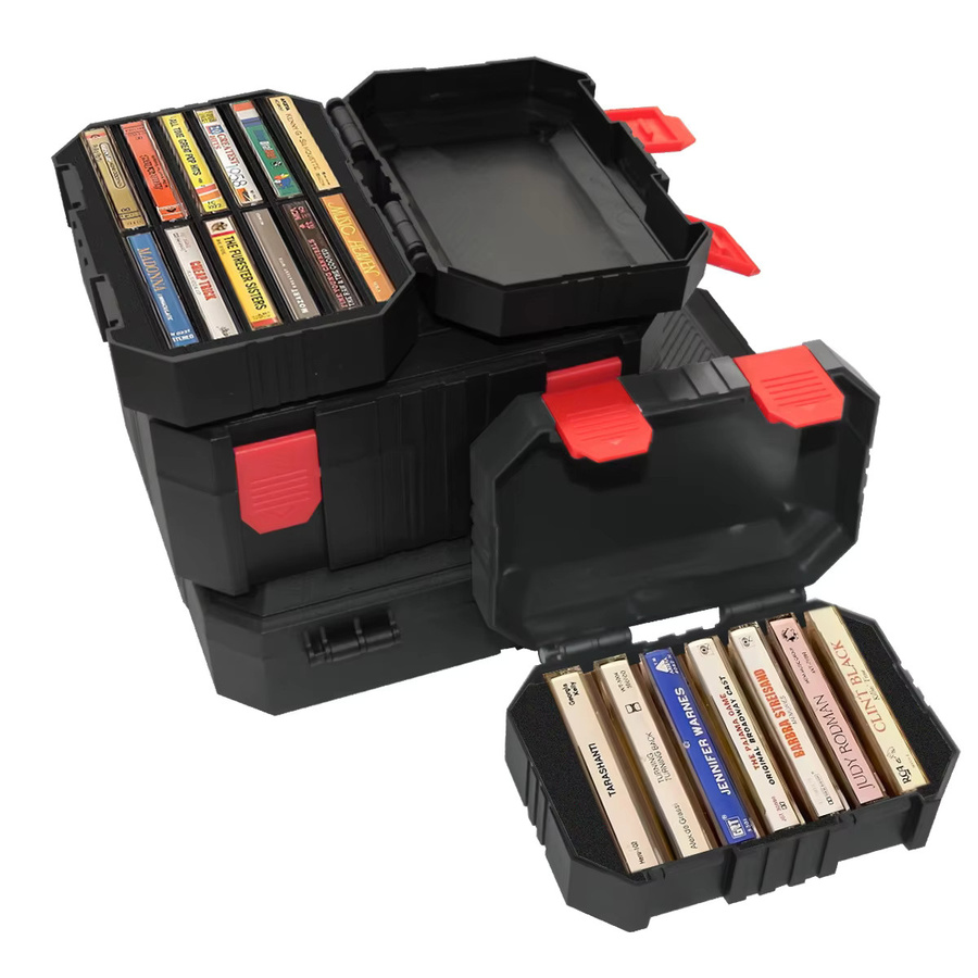 FNICEL Kunststoff-Organizer-Box in Schwarz für Werkzeuge und Hardware-Zubehör - Bild 3