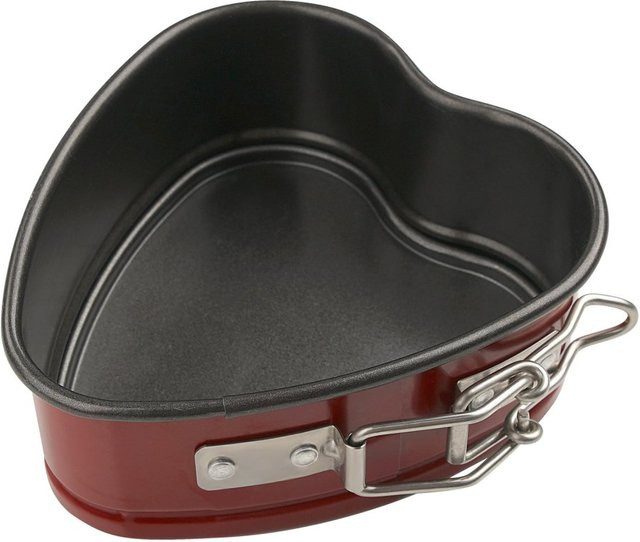Zenker Springform Herz Mini, schwarz, beschichtet, B: 10,5 cm, H: 11,0 cm - Bild 1