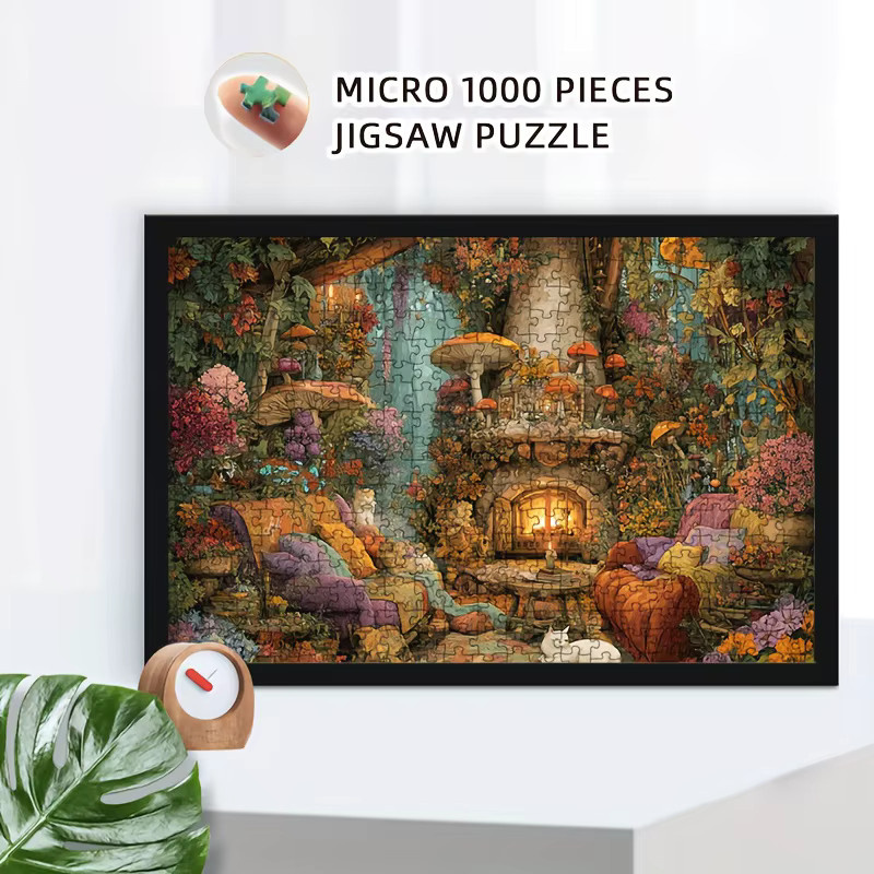 MaxRenard Schlafende Katze im Pilzhaus, Puzzle, 1.000 Teile - Bild 4