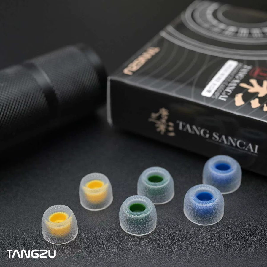 Tangzu Tang Sancai In-Ear-Ohrhörer-Ohrstöpsel aus Silikon, 3 Paar, Gelb - Bild 3