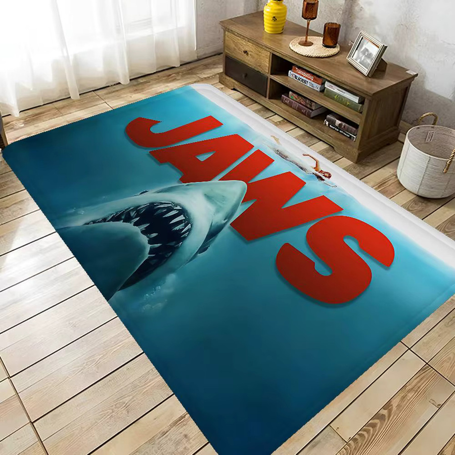 Rutschfeste J-JAWS Küchenmatte mit abstraktem Design in Blau für Küche, Wohnzimmer oder Balkon - Bild 4