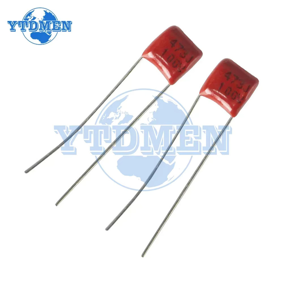 YTDMEN CBB Polypropylen-Folienkondensatoren Set, 100 Stück, 100 V, verschiedene Kapazitäten von 10 nF bis 470 nF, Farbe: rot - Bild 2