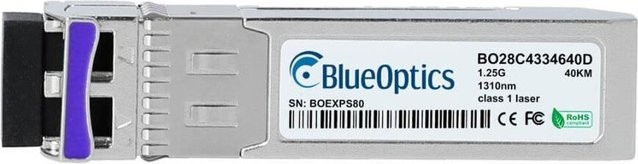 BlueOptics cSFP Transceiver für Allied Telesis AT-SPBD40DUAL-14, Singlemode Gigabit Highspeed für Glasfaser Netzwerke, Farbe: Silber - Bild 1