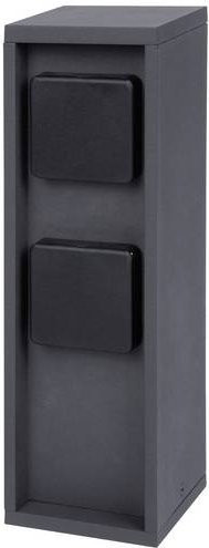 BOLD 10614 Gartensteckdose 2fach in Anthrazit aus Aluminium ohne Kabel - Bild 1