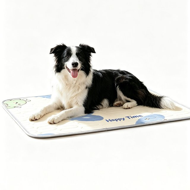 BORUIT Sommer-Kühlmatte für Hunde aus Latex, waschbare und atmungsaktive Hundetrainingsmatte für kleine, mittelgroße und große Hunde - Bild 1