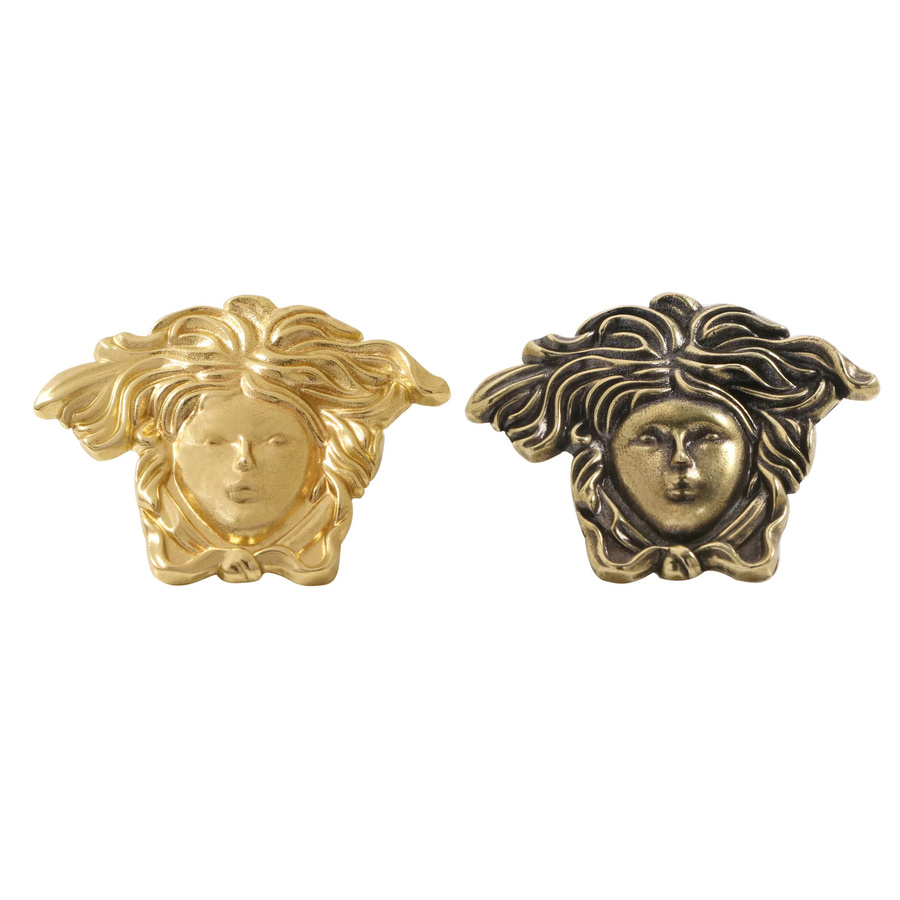 XIONGRUI Medusa Schrankgriffe aus Messing in Gold im Vintage-Design für Schränke und Schubladen - Bild 3
