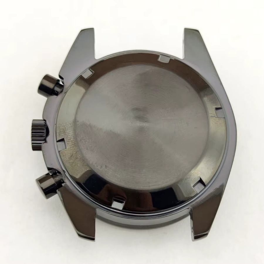 OUMASHI Uhrengehäuse Edelstahl, Silber/Schwarz, 40 mm - Bild 3