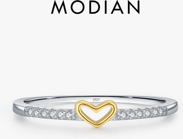 MODIAN Ring, 925 Silber, Herz, Damen - Bild 1