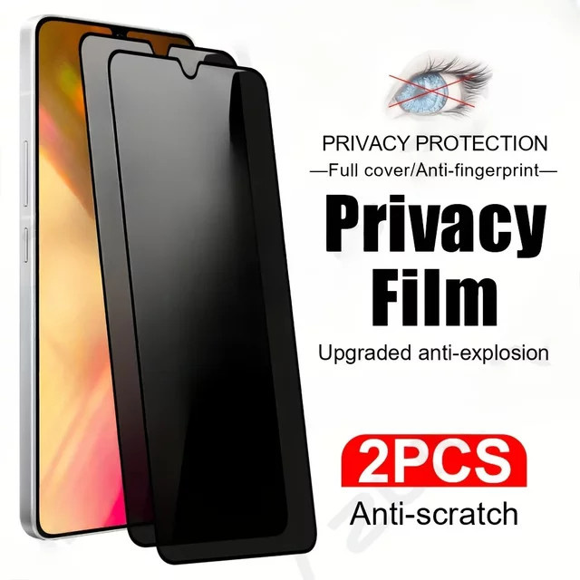 2er-Pack Privatsphäre Schutzfolie aus gehärtetem Glas für Samsung Galaxy A05 A06 A13 A15 A16 A23 A24 A25 A34 A35 A52 A53 A55 A73 5G - Bild 1