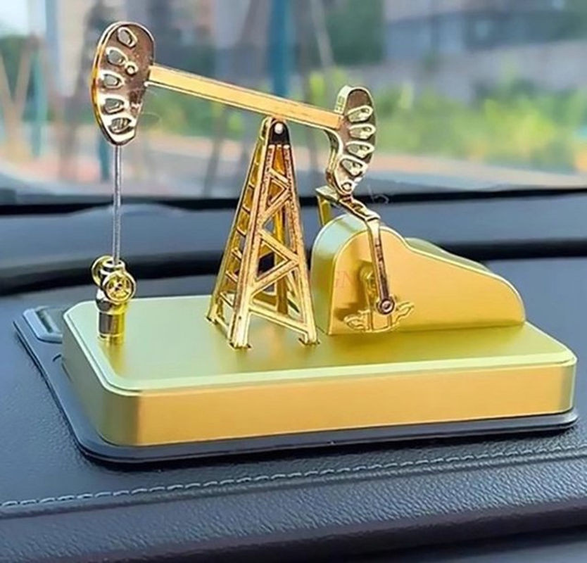 Chaos Pendel Perpetuum Mobile als kreative Physik-Dekoration für deinen Schreibtisch in Gold aus Metall - Bild 1