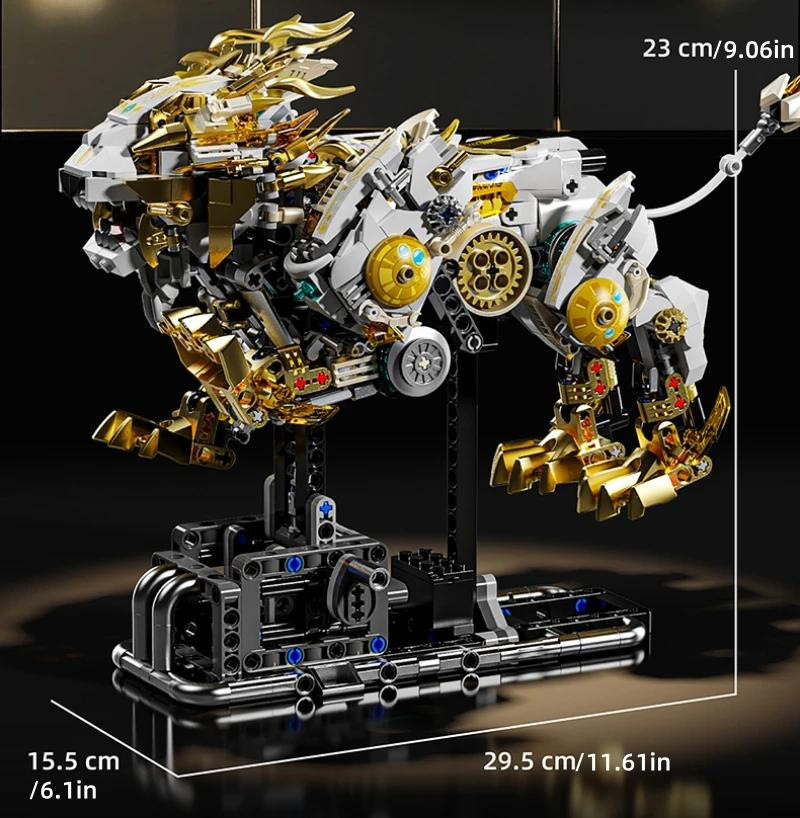 Linyi toy Mechanischer Löwe Baustein-Sammlungssatz ab 14 Jahren - Bild 3