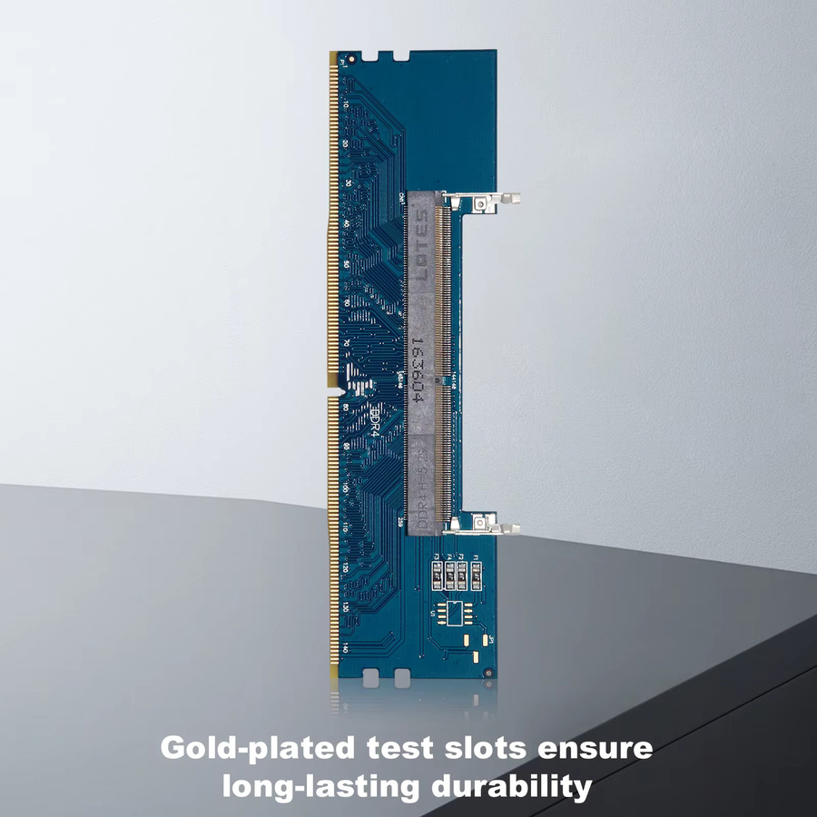 ALLOYSEED Laptop DDR4 SODIMM zu Desktop DIMM Speicherkarten-Konverter Adapter in Blau - Bild 4