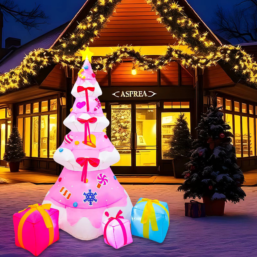 Aufblasbarer LED-Weihnachtsbaum Airmodel 2,4 in Rosa für Outdoor und Garten - Bild 3