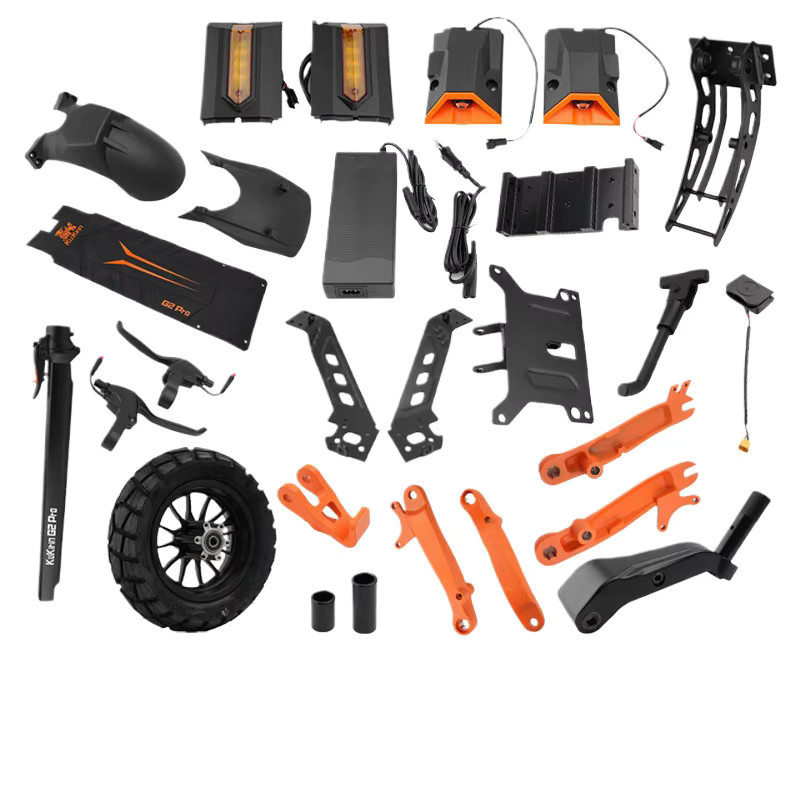 Kukirin E-Scooter Zubehör Set mit vorderem und hinterem Kotflügel sowie Ladegerät in Schwarz für G2 Pro 24-Version und 25-Version - Bild 3