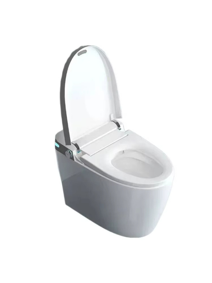 Intelligente Keramik Toilette mit Bewegungssensor und automatischem Bidet von FULANG in Weiß oder Grau - Bild 2
