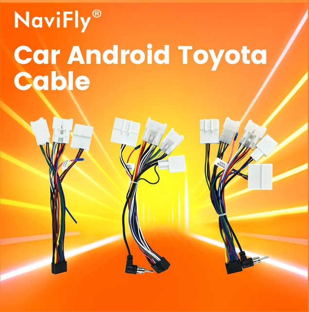 Android Auto Kabel Adapter für Toyota Corolla Camry Highlander VIOS Yaris RAV4 Land Cruiser Kabelbaum Stecker Zubehör - Bild 1