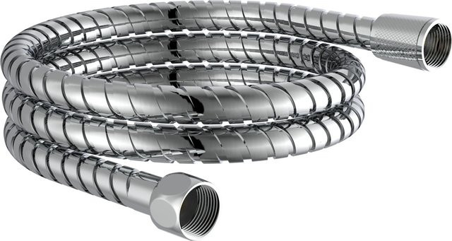 Schütte Brauseschlauch Hogaflex M-5 aus Edelstahl in Chrom, Länge: 125 cm, Farbe: Silber - Bild 1