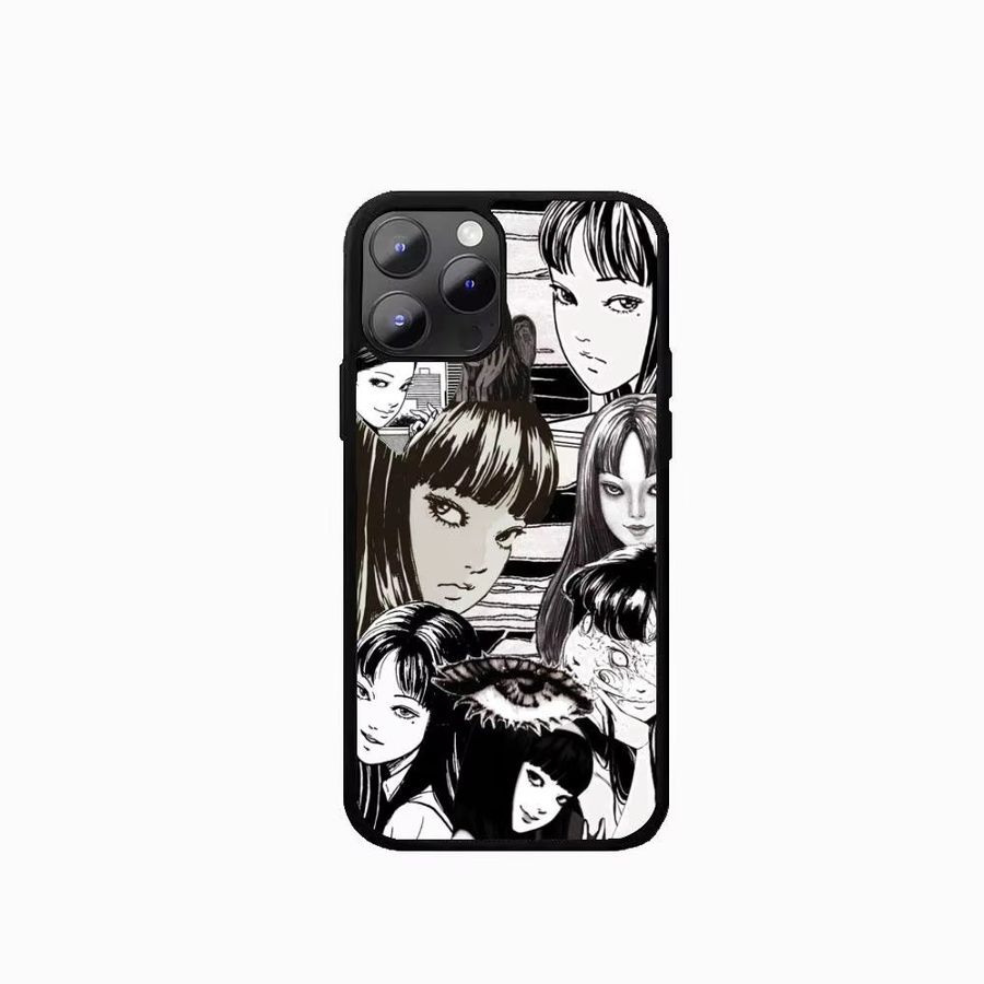 Handyhülle im Junji Ito Tomie Thriller Design für iPhone 11 bis iPhone 17 Air Pro Max, bunt, rutschfest und anti-fingerabdruck-schützend - Bild 4